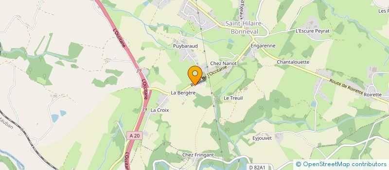 localisation de l'entreprise MONSIEUR FRANCOIS BUFFIERE à SAINT-HILAIRE-BONNEVAL