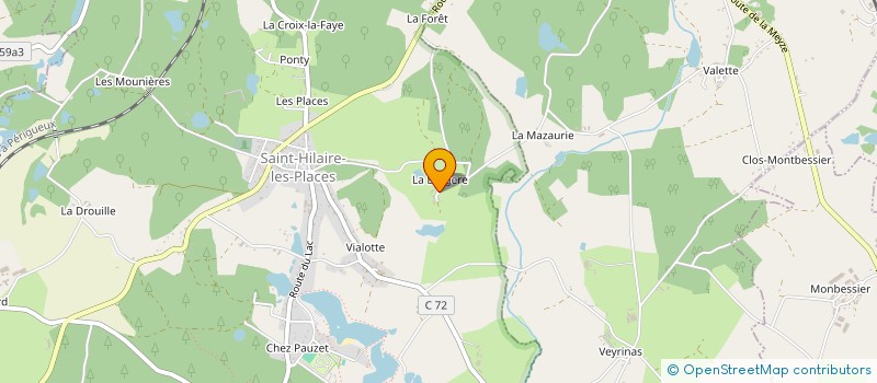 localisation de l'entreprise MONSIEUR FRANCOIS BUISSON à SAINT-HILAIRE-LES-PLACES