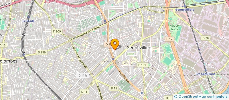 localisation de l'entreprise MONSIEUR FRANCOIS BUSIER à GENNEVILLIERS