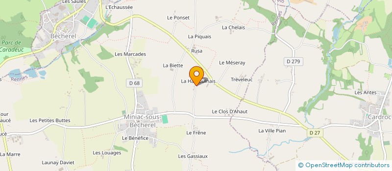 localisation de l'entreprise MONSIEUR FRANCOIS BUSNEL à MINIAC-SOUS-BECHEREL