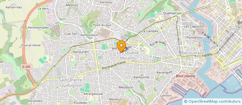 localisation de l'entreprise MONSIEUR FRANCOIS CACHEREUL à BREST