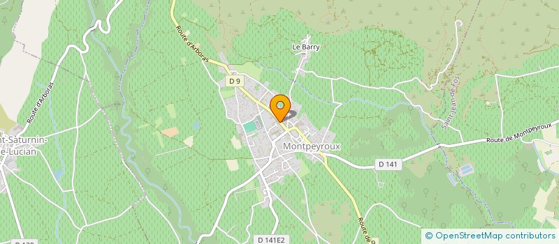 localisation de l'entreprise MONSIEUR FRANCOIS CADIEUX  MONTPEYROUX