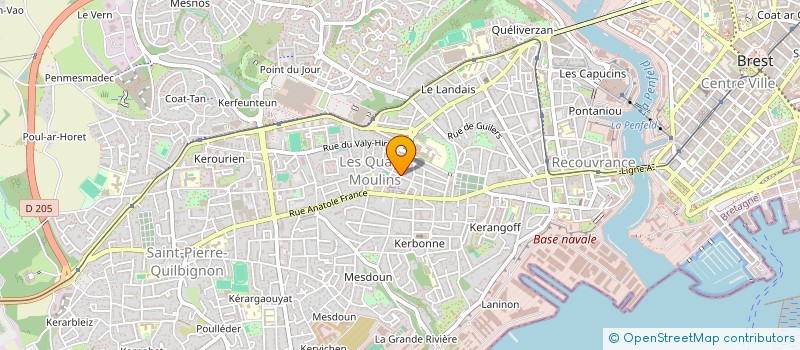 localisation de l'entreprise MONSIEUR FRANCOIS CADIOU à BREST