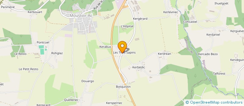 localisation de l'entreprise MONSIEUR FRANCOIS CAHAREL  MOUSTOIR-AC