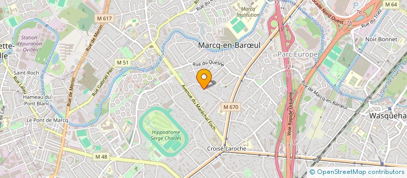 localisation de l'entreprise MONSIEUR FRANCOIS CAILLIEREZ à MARCQ-EN-BARŒUL