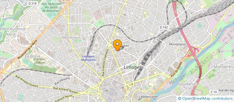 localisation de l'entreprise MONSIEUR FRANCOIS CAIX à LIMOGES