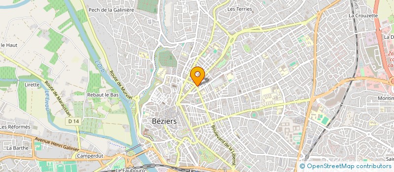 localisation de l'entreprise MONSIEUR FRANCOIS CALABRO  BEZIERS