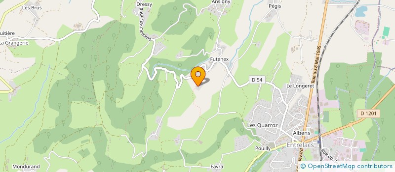 localisation de l'entreprise MONSIEUR FRANCOIS CALLENDRET  ENTRELACS