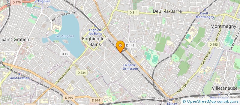 localisation de l'entreprise MONSIEUR FRANCOIS CALONNE  ENGHIEN-LES-BAINS