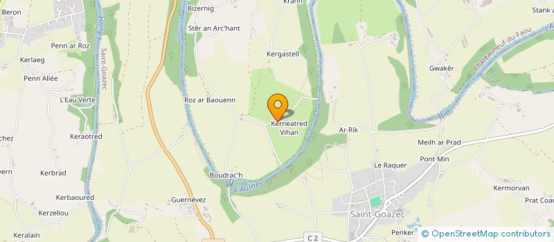 localisation de l'entreprise MONSIEUR FRANCOIS CALVEZ à CHATEAUNEUF-DU-FAOU