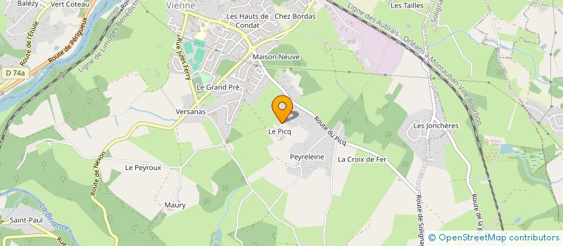 localisation de l'entreprise MONSIEUR FRANCOIS CAMILLERI  CONDAT-SUR-VIENNE