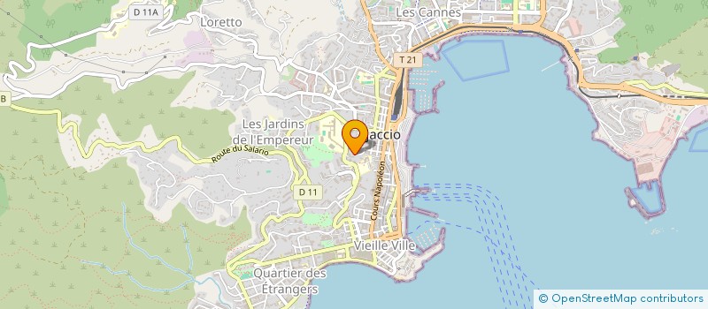 localisation de l'entreprise MONSIEUR FRANCOIS CAMPANA à AJACCIO