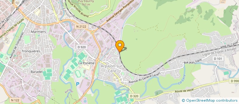 localisation de l'entreprise MONSIEUR FRANCOIS CANAL à ARPAJON-SUR-CERE