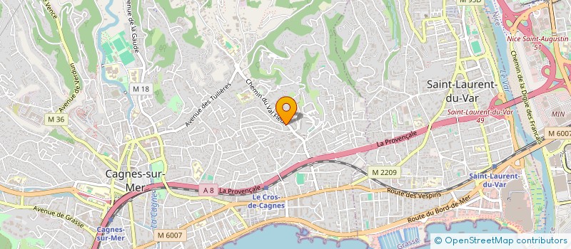 localisation de l'entreprise MONSIEUR FRANCOIS CARLOTA à CAGNES-SUR-MER