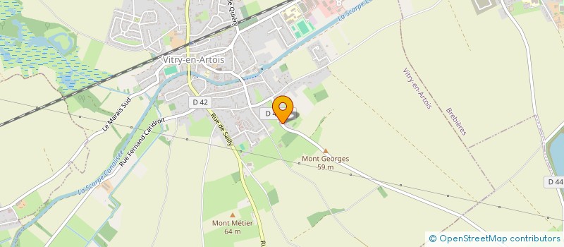 localisation de l'entreprise MONSIEUR FRANCOIS CARON  VITRY-EN-ARTOIS