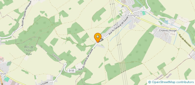 localisation de l'entreprise MONSIEUR FRANCOIS CARON  CAUVIGNY