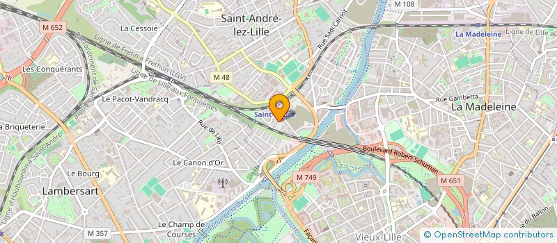 localisation de l'entreprise MONSIEUR FRANCOIS CARON à SAINT-ANDRE-LEZ-LILLE
