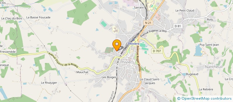 localisation de l'entreprise MONSIEUR FRANCOIS CARTEAU  THIVIERS