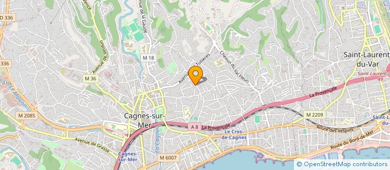 localisation de l'entreprise MONSIEUR FRANCOIS CARZO à CAGNES-SUR-MER