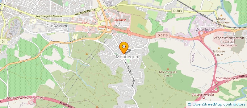 localisation de l'entreprise MONSIEUR FRANCOIS CASTELLS  CARCASSONNE