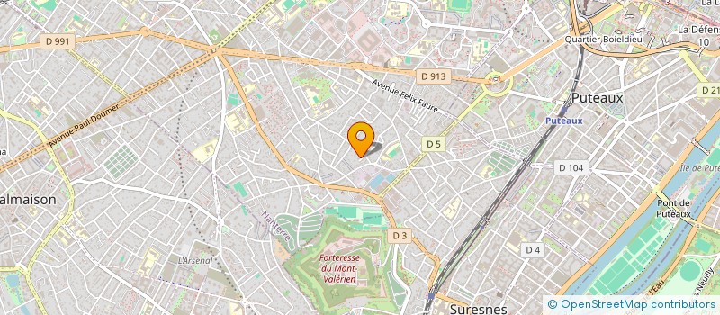 localisation de l'entreprise MONSIEUR FRANCOIS CATHELINEAU  NANTERRE