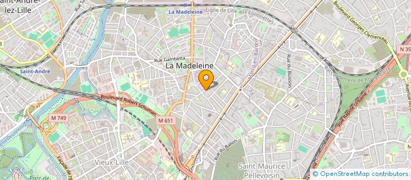 localisation de l'entreprise MONSIEUR FRANCOIS CATRICE à LA MADELEINE