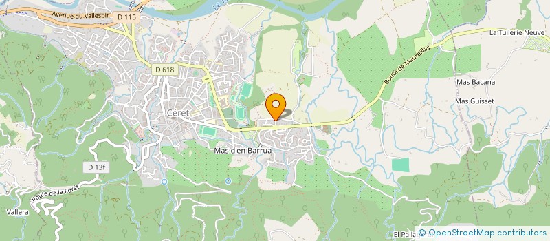 localisation de l'entreprise MONSIEUR FRANCOIS CAULES  CERET