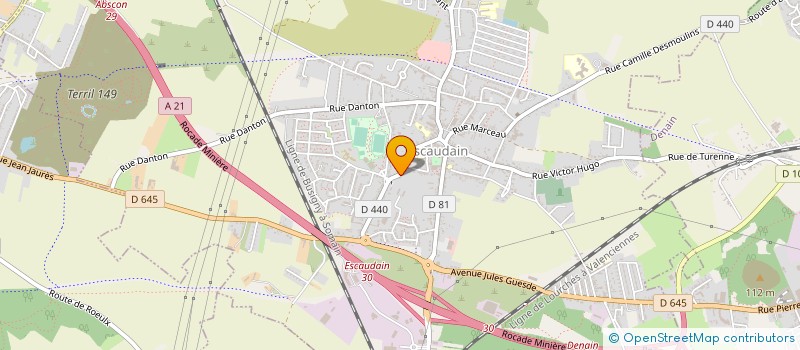 localisation de l'entreprise MONSIEUR FRANCOIS CAULIEZ  ESCAUDAIN