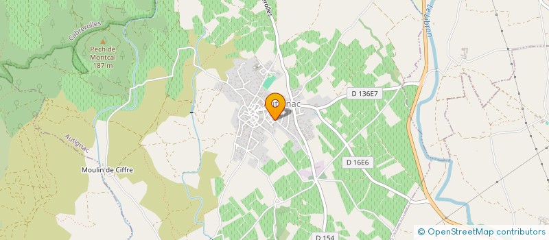 localisation de l'entreprise MONSIEUR FRANCOIS CAUMETTE  AUTIGNAC