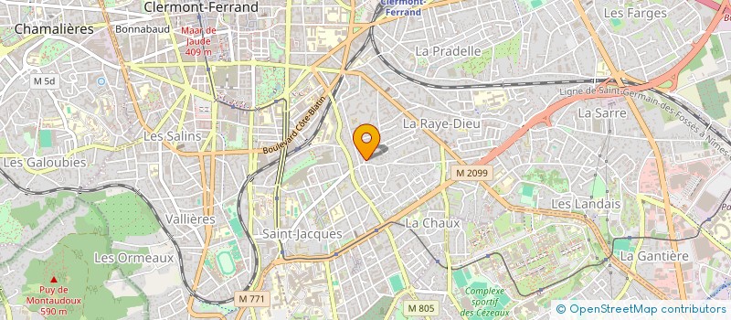 localisation de l'entreprise MONSIEUR FRANCOIS CAUSSADE  CLERMONT-FERRAND