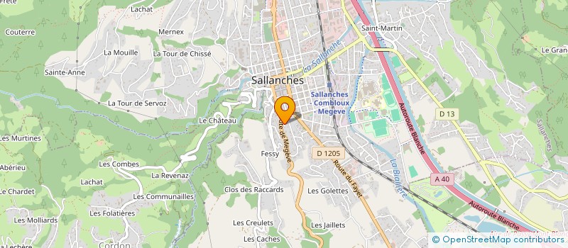 localisation de l'entreprise MONSIEUR FRANCOIS CAVALIERE  SALLANCHES