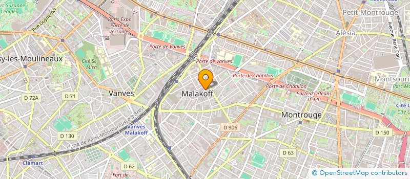 localisation de l'entreprise MONSIEUR FRANCOIS CAVELIER  MALAKOFF