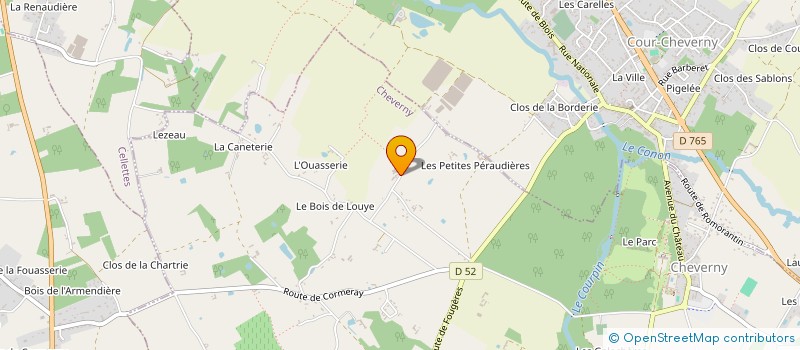 localisation de l'entreprise MONSIEUR FRANCOIS CAZIN  CHEVERNY