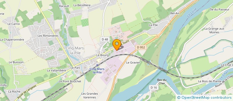 localisation de l'entreprise MONSIEUR FRANCOIS CECROPS  LANGEAIS