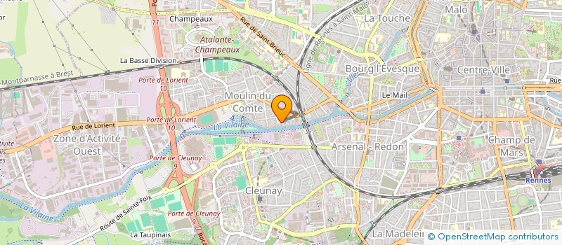 localisation de l'entreprise MONSIEUR FRANCOIS CELLIER  RENNES