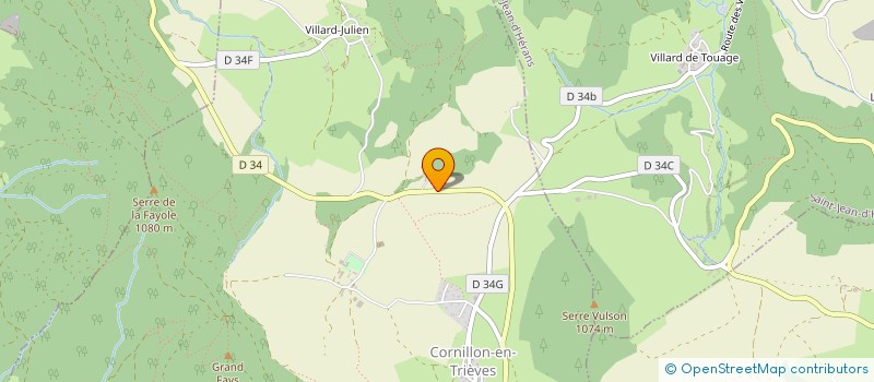 localisation de l'entreprise MONSIEUR FRANCOIS CHABERT  CORNILLON-EN-TRIEVES