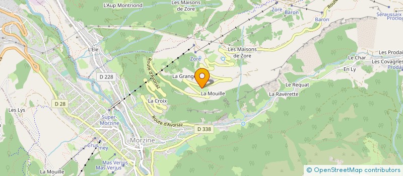 localisation de l'entreprise MONSIEUR FRANCOIS CHADOUTAUD à MORZINE