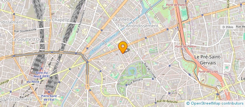 localisation de l'entreprise MONSIEUR FRANCOIS CHAIGNAUD  PARIS