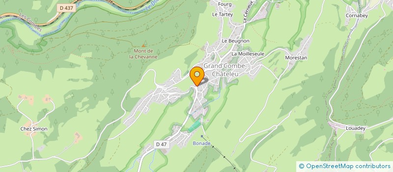 localisation de l'entreprise MONSIEUR FRANCOIS CHAIZE  GRAND'COMBE-CHATELEU