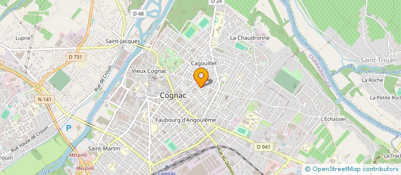 localisation de l'entreprise MONSIEUR FRANCOIS CHAMPAGNAC à COGNAC
