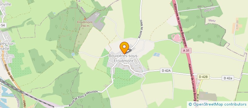 localisation de l'entreprise MONSIEUR FRANCOIS CHAPELIER  BOUXIERES-SOUS-FROIDMONT