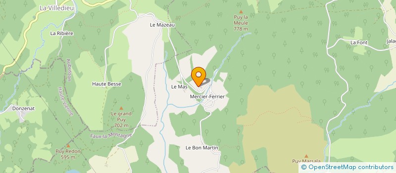 localisation de l'entreprise MONSIEUR FRANCOIS CHAPELLE à FAUX LA MONTAGNE