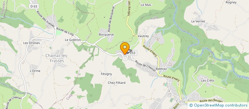 localisation de l'entreprise MONSIEUR FRANCOIS CHARLES  CHAPEIRY