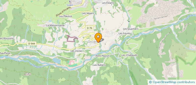 localisation de l'entreprise MONSIEUR FRANCOIS CHARLES  ORCIERES