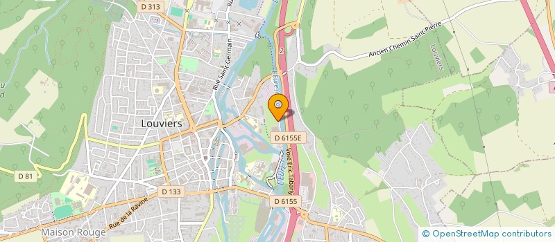 localisation de l'entreprise MONSIEUR FRANCOIS-CHARLES LEPORT  LOUVIERS