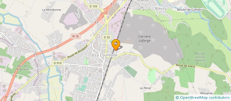 localisation de l'entreprise MONSIEUR FRANCOIS CHARLY EBANEGA EKWA  LA COURONNE