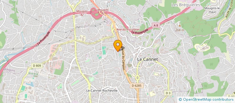 localisation de l'entreprise MONSIEUR FRANCOIS CHARRONNEAU à LE CANNET