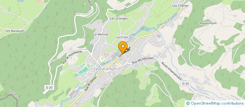 localisation de l'entreprise MONSIEUR FRANCOIS CHASSEL  LE VAL-D'AJOL