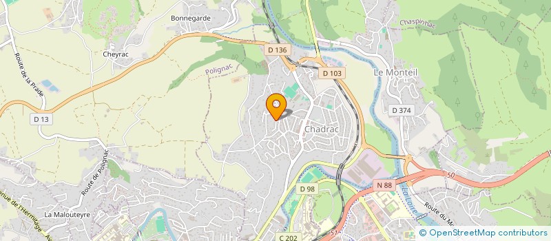 localisation de l'entreprise MONSIEUR FRANCOIS CHASTEL  CHADRAC