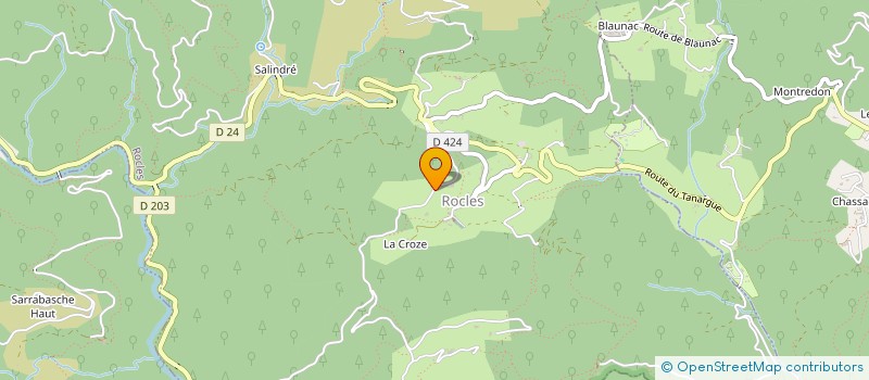 localisation de l'entreprise MONSIEUR FRANCOIS CHAUSSIS à ROCLES